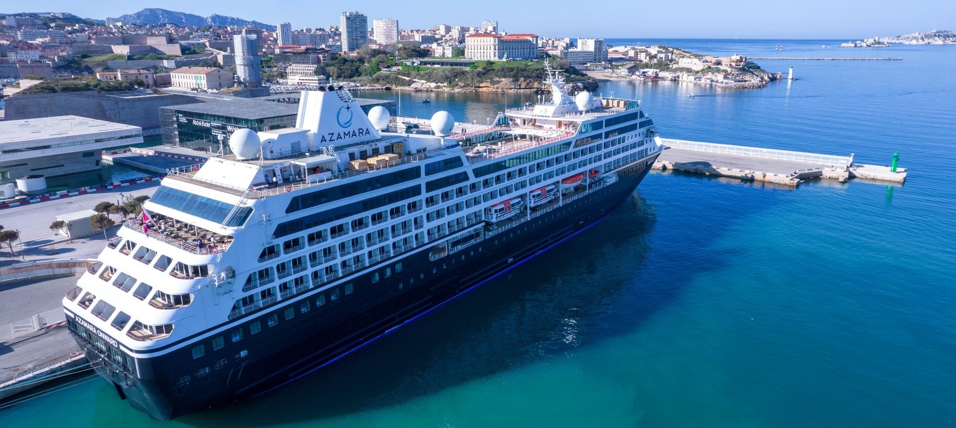 Azamara ship in port